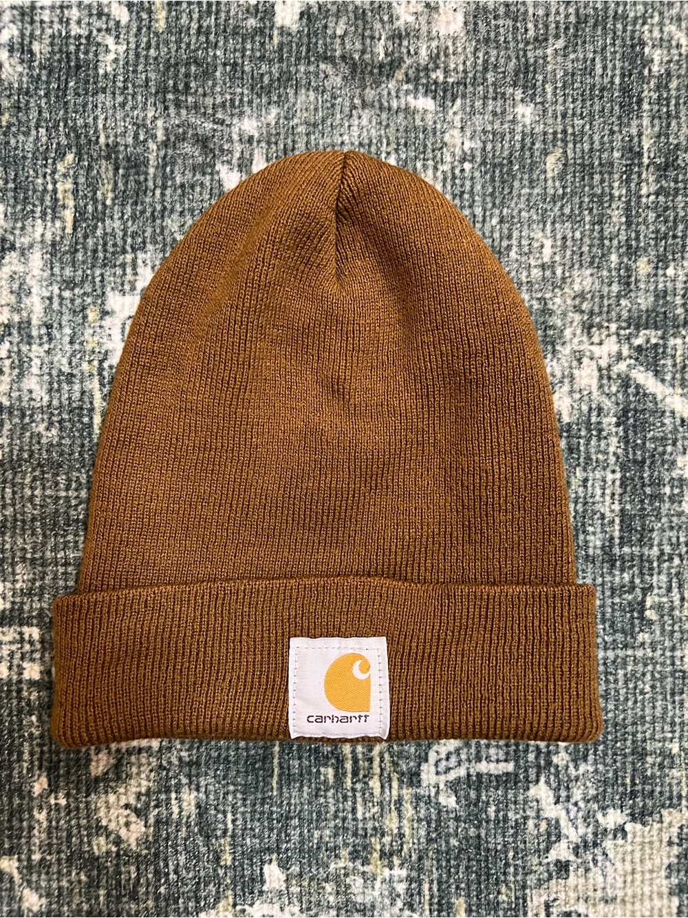Carhartt Brown Knit Cuffed Beanie Hat A18 Carhartt Brown Workwear Unisex